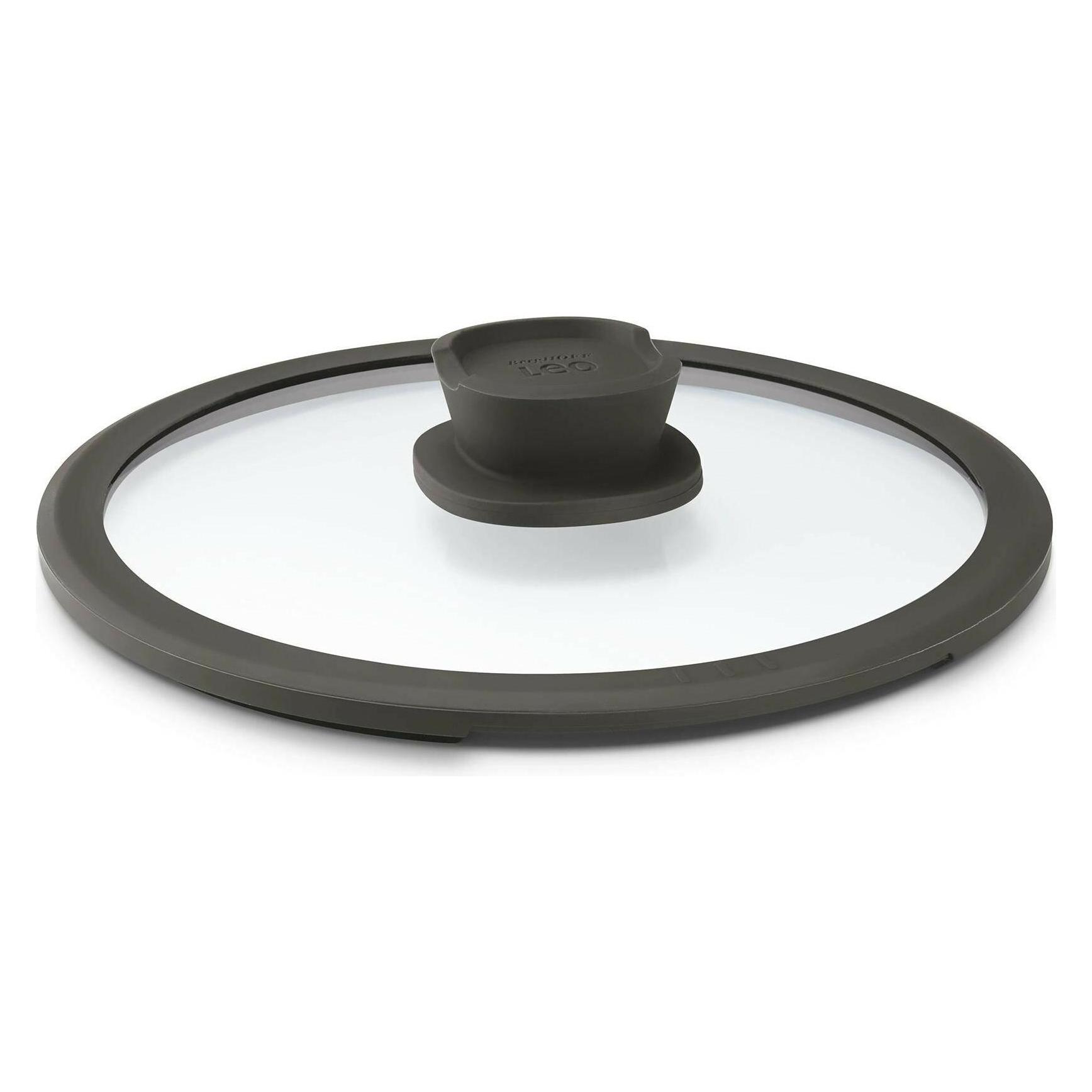 BergHoff Pfannendeckel Leo Stone+ 24 cm, Schwarz, Materialtyp: Glas (24 cm, Glas) (3950323)