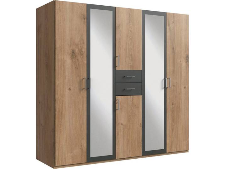 Wimex Kleiderschrank Diver Drehtürenschrank mit Spiegel, in der Breite: 225cm Bestseller Schlafzimmerschrank wahlweise 3 Innenausstattungen