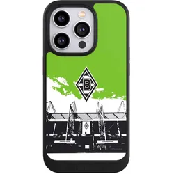 Nivocase Hülle für Apple iPhone 14 Pro Handyhülle NIVOcore Case Schwarz Borussia Mönchengladbach Fanartikel (Apple iPhone 14 Pro), Smartphone Hülle, Schwarz