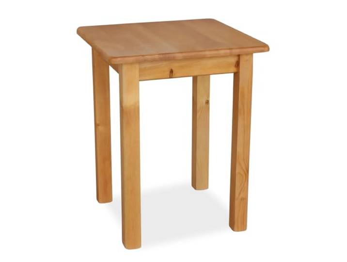 Metdrew Holzküchentisch Kiefernholz Tisch für 2 Personen Kleiner Tisch Wohnzimmertisch Esstisch aus Holz Tischplatte mit abgerundeten Kanten Maße: 60x60 Farbe: Erle