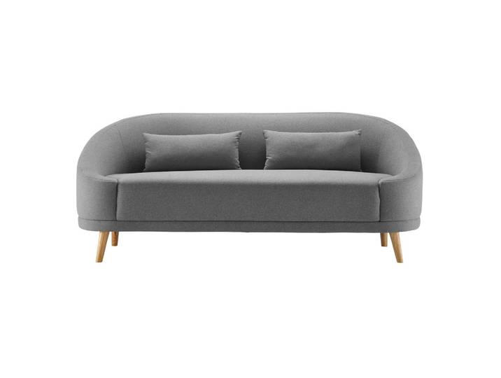 Sofa Jannike Dunkelgrau Velours