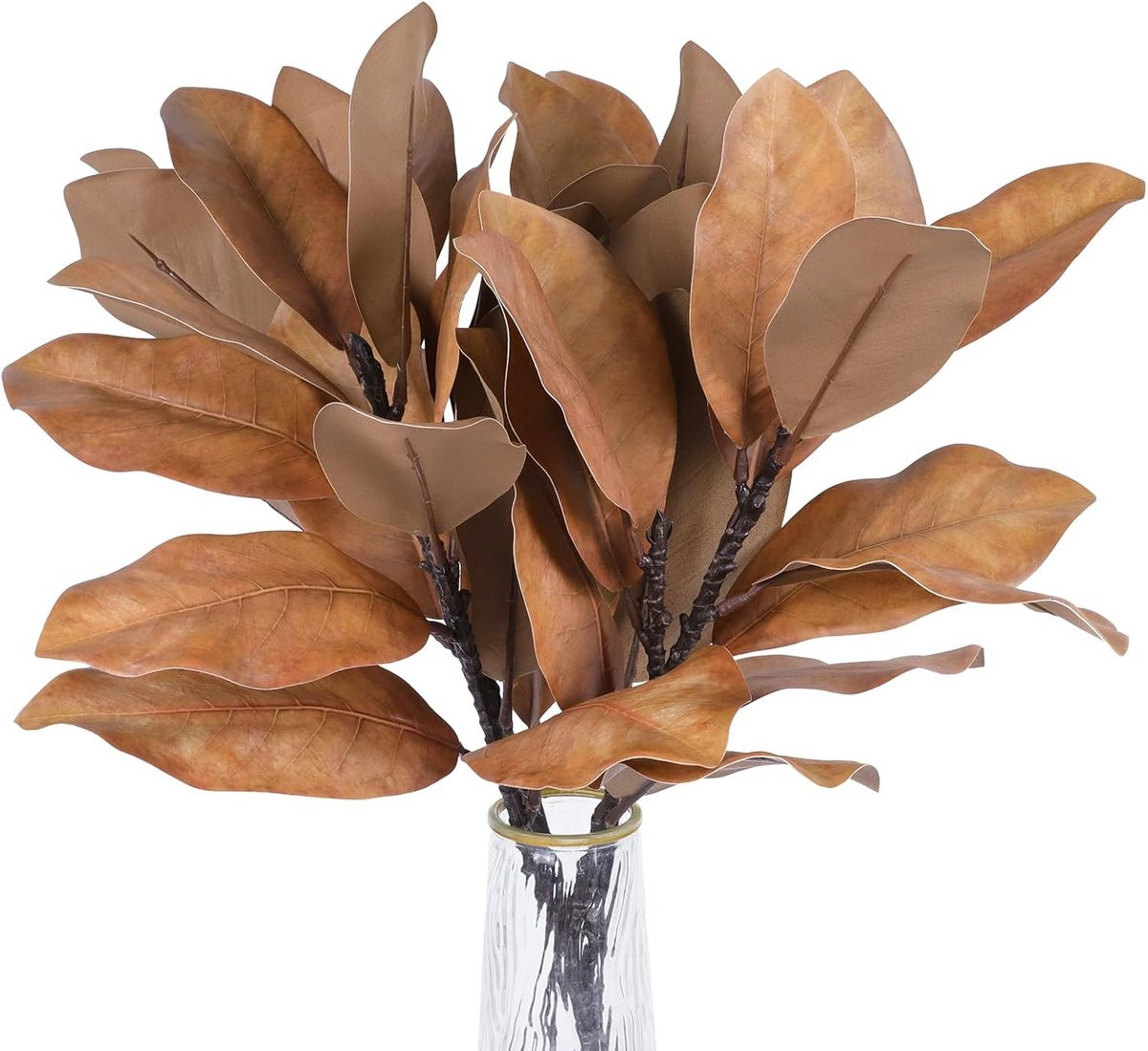 Herfst Kunstmatige Magnolia Stengels - 4 Stuks Faux Magnolia Takken voor Decoratie