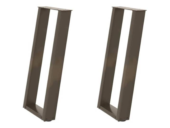 hliofuir Konsolentischbeine 2er Set U-Form Aus Stahl, 28x73cm Stabile Metall Tischkufen mit verstellbaren Bodenschonern für Konsolentische im Wohnzimmer, Flur oder Home Office.