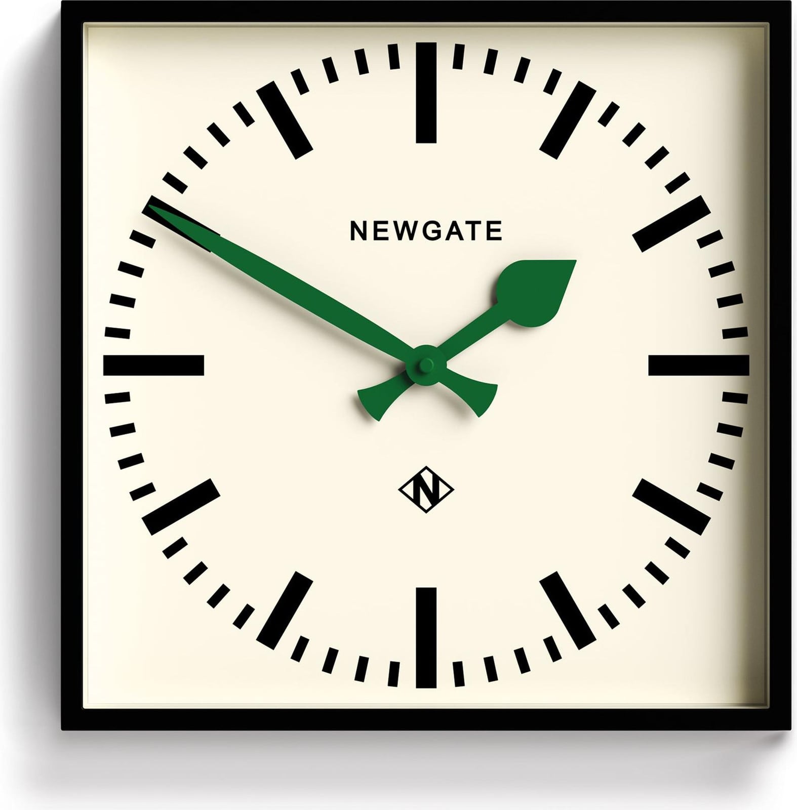 Newgate Number Five wandklok - Analoog - Zwart & groen