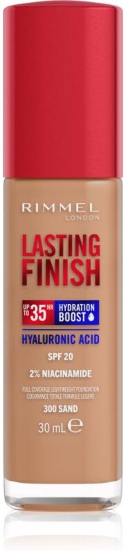 Rimmel Lasting Finish 35H Hydration Boost hydrating foundation SPF 20 shade 300 Sand 30 ml