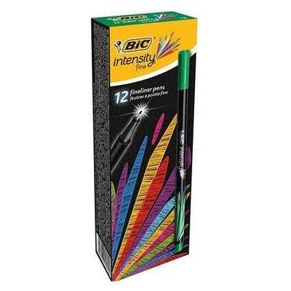 Bic fineliner Intensity Filzstift Fein Grün 12 Stück(e) (12x) (942068)