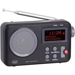 Trevi DAB 7F80 R Portable Schwarz, Grau (DAB, DAB+, FM), Radio, Grau, Schwarz
