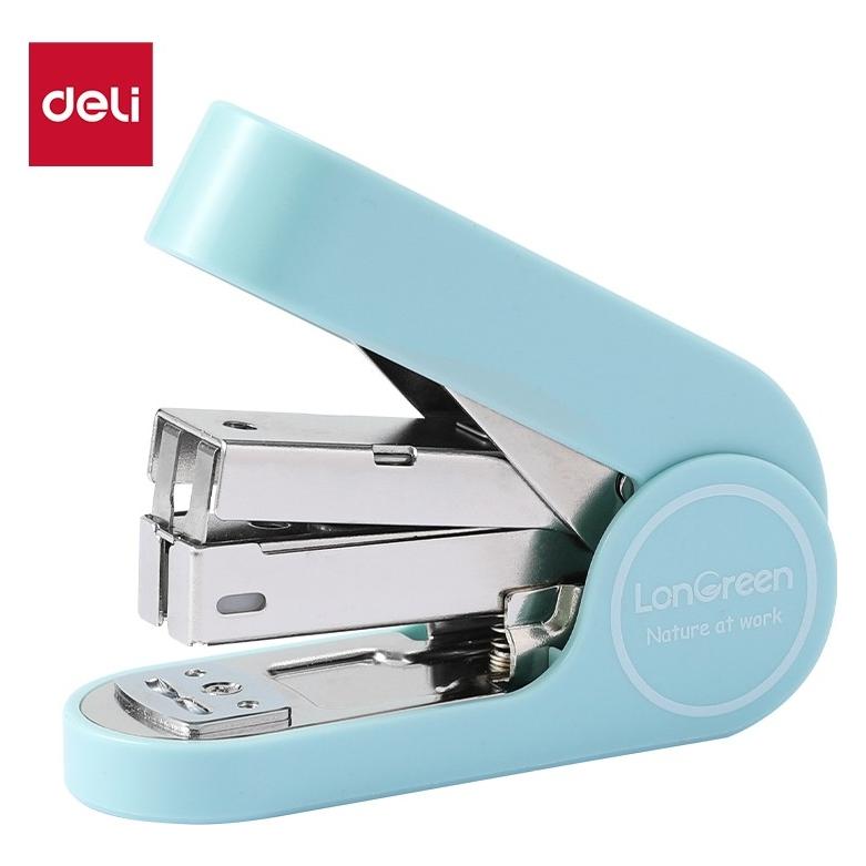 Deli Heftgerät LonGreen EASY 25 Blatt hellblau (25 Blätter) (D395534)
