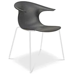 Infiniti Stuhl Loop 3D Wood 4 Legs Holz Eiche Schwarz