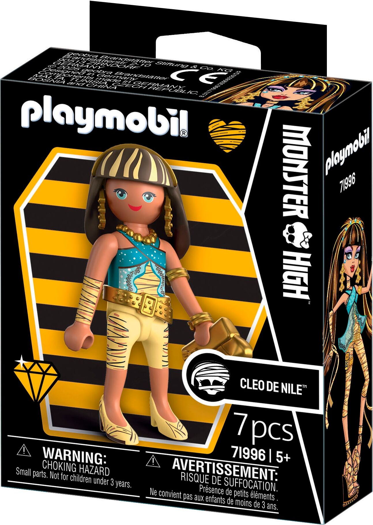 Konstruktions-Spielset PLAYMOBIL "Cleo De Nile (71996), Monster High™", bunt, Spielbausteine, Kinder, Kunststoff, Konstruktions-Spielset, Spielfigur
