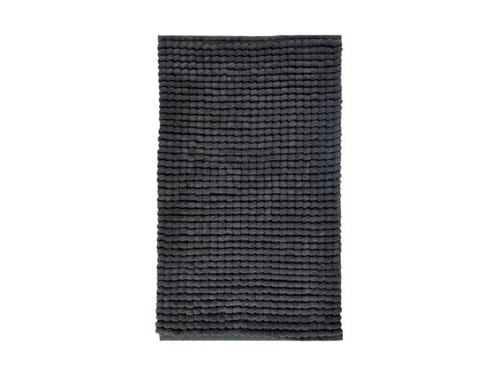 Handgefertigter, weicher Badteppich „Axel“ – Anthrazit 60 x 100 cm Aquanova