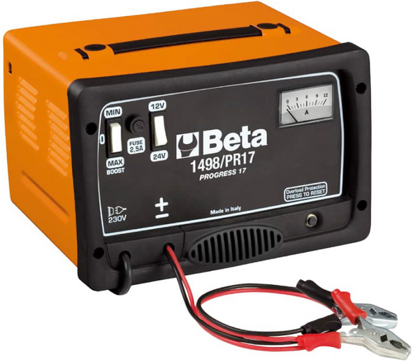 Beta tools Beta 1498/PR17 - Chargeur portable - 12/24 V - Monophasé