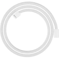 hansgrohe AXOR ShowerSolutions Textilbrauseschlauch, 1600mm, beidseitig zylindrische Mutter, 28261700, Farbe: Mattweiß