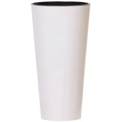 Prosperplast - TUBUS SLIM 27L Topf - 30x30x57,2cm in Weiß farbe