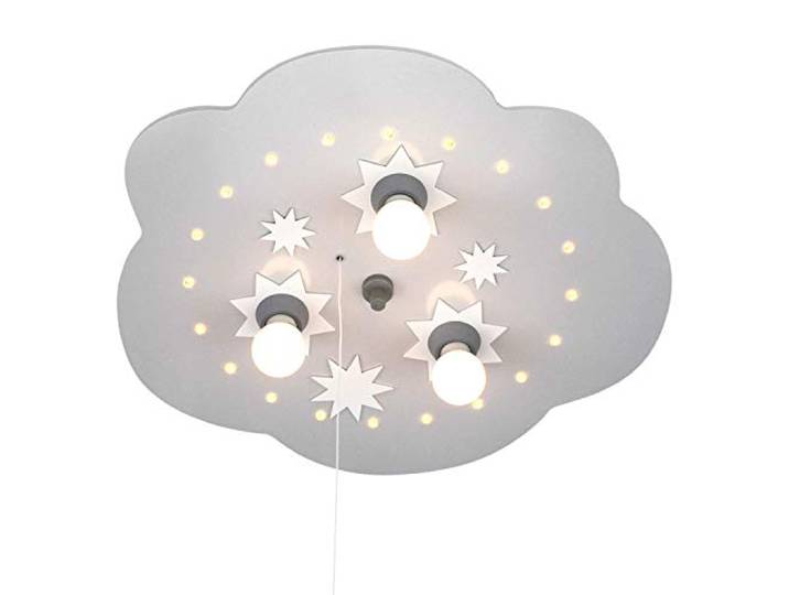 EEC A+\, Elobra Plafonnier nuage d'étoiles 3/20 - Bois ampoules