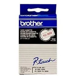 Brother Original P-Touch Farbband rot auf weiß (TC-202)