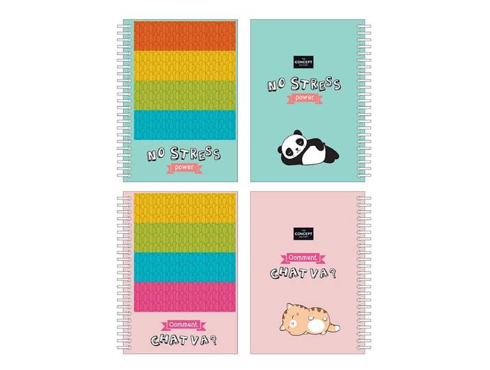 Anti-Stress-Notizbuch THE CONCEPT FACTORY KAWAII
