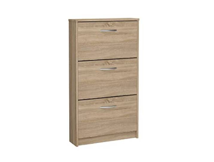 FMD Möbel 411-003 schoenenkast Step 3 (B/H/D) 58,5 x 104.5 x 17 cm eiken