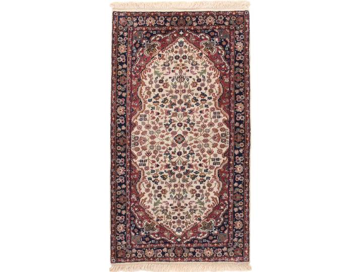 Indo Keshan Teppich 73x139 Handgeknüpft Orientteppich Wolle