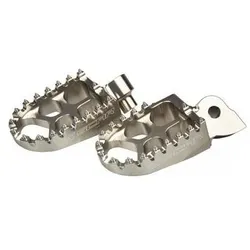 Scar Pegi Aluminium-Fussrasten Evo für Yamaha YZ / YZF / WR / WRF / Ténéré 700, Fantic, silberfarben