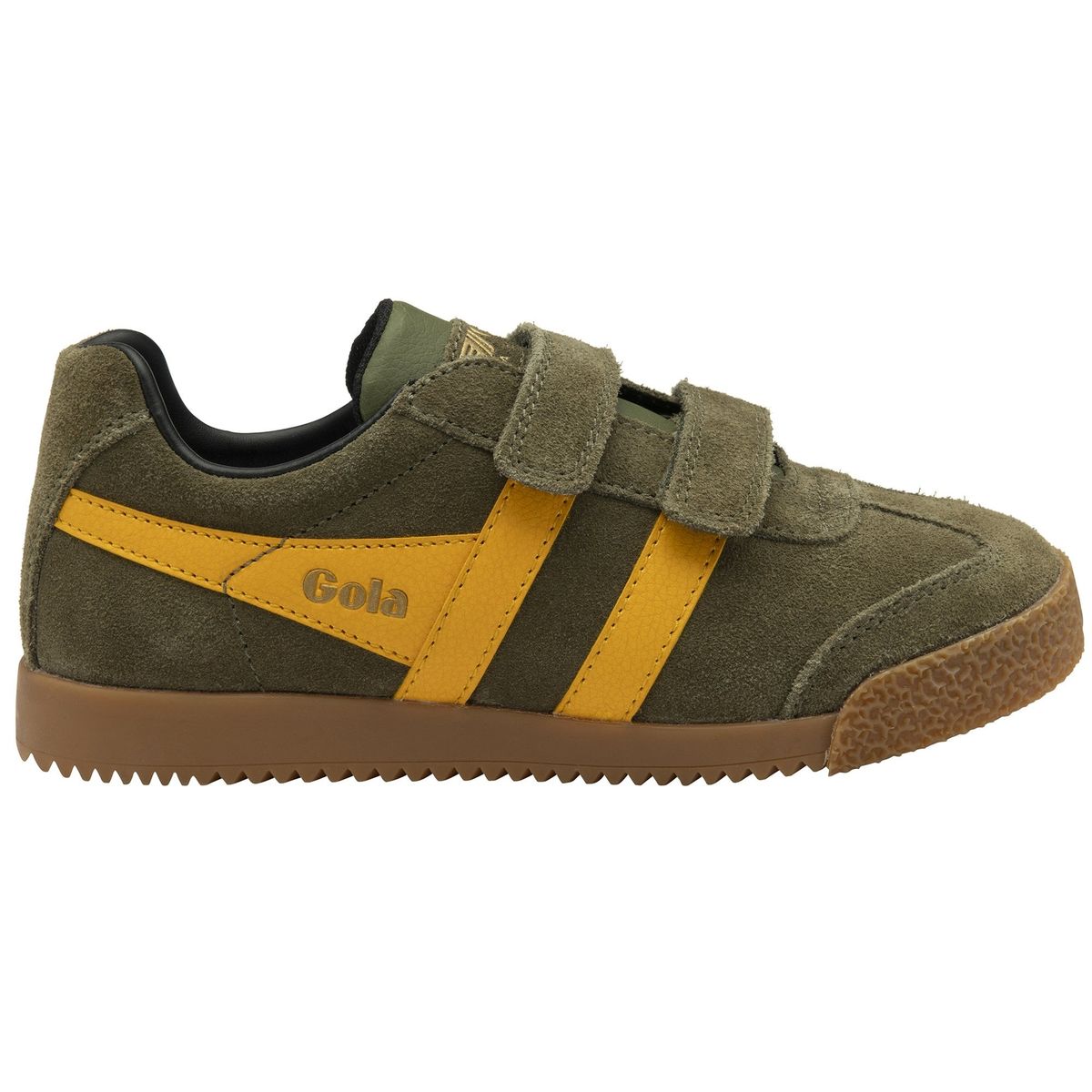 Gola Harrier Strap Sneaker Kids khaki/sun/black (NY) 29K CKA192-NY-29K-khakisunblack