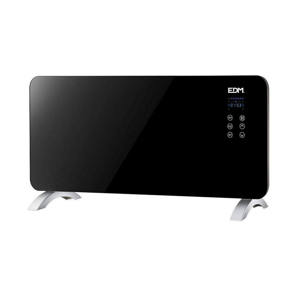 Digitale radiator EDM 07183, zwart, 2000 Watt
