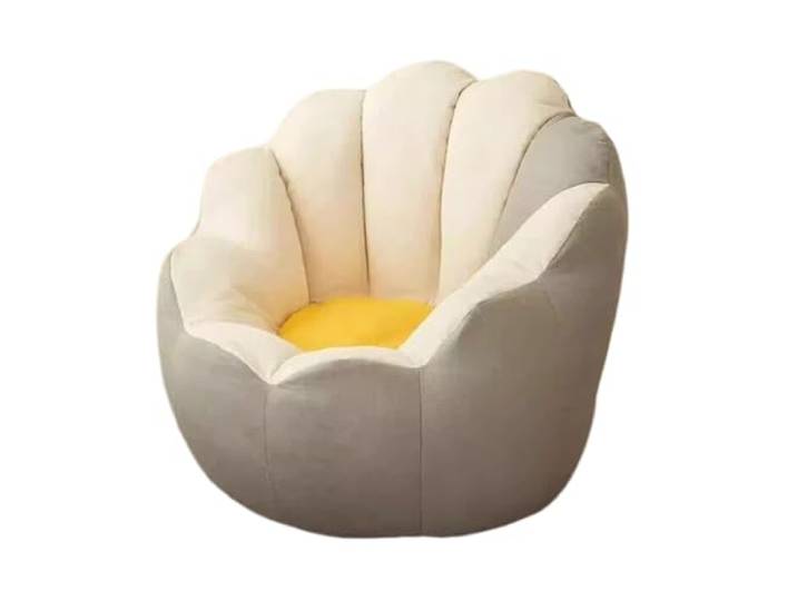 Xumh2024-3 Sitzsack Lazy Sofa Sitzsack Tatami Single Lounge Chair Schlafzimmer Wohnzimmer Balkon(Weiß,Groß)