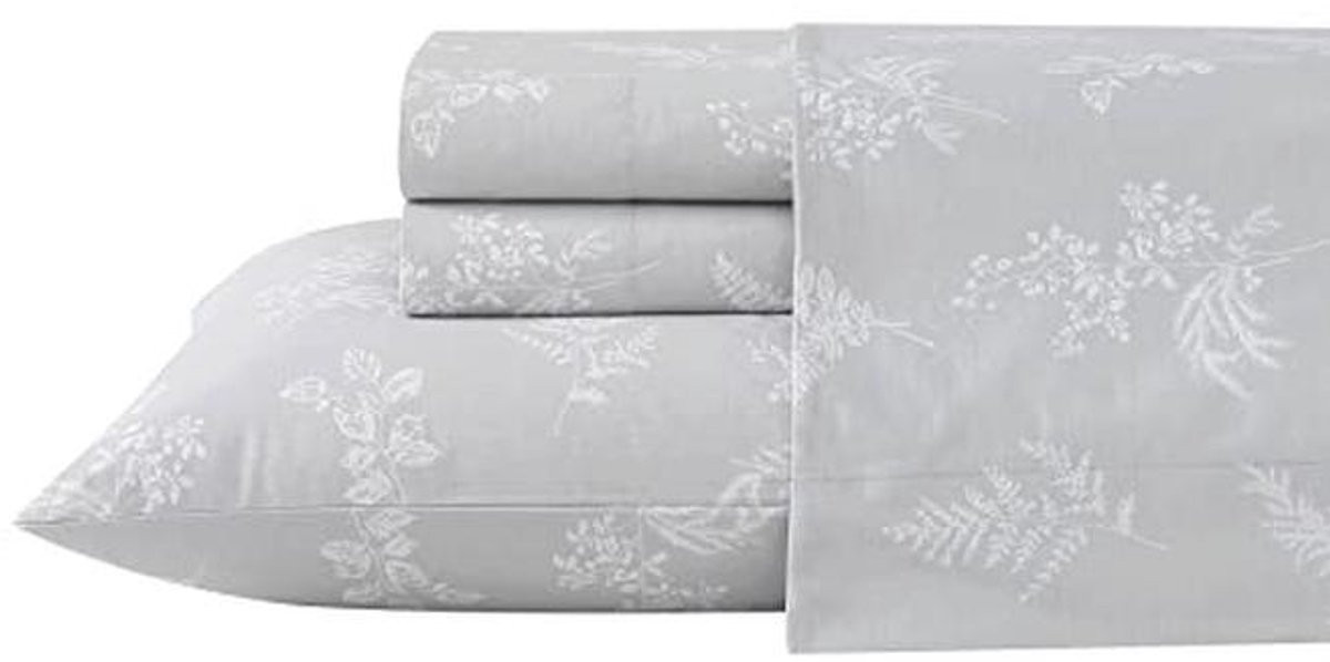 Queensize katoenen percal beddengoedset