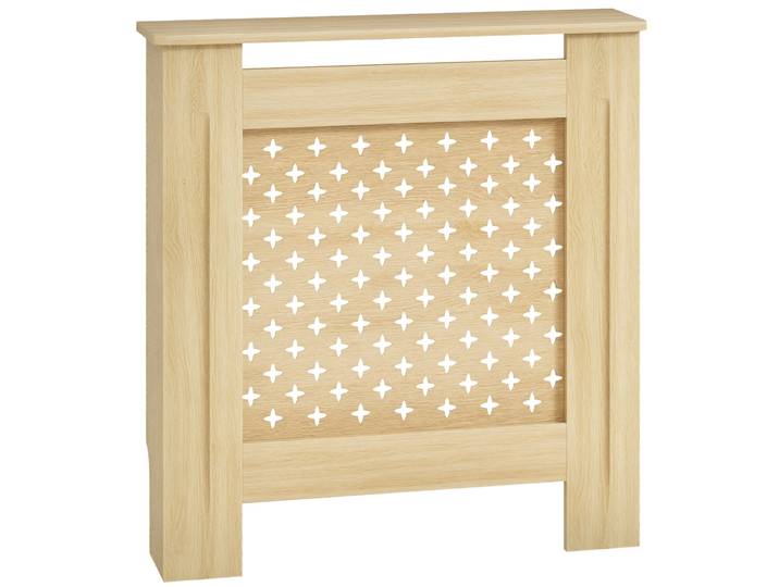 Homcom couvercles de radiateur couvercle de radiateur Mdf couvercle de radiateur pour salon chambre couloir 78X19X82 cm chêne