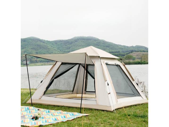 Tente de Camping pliante de plage, imperméable, Portable, grand espace, pare-soleil léger, Double couche, équipement de Camping