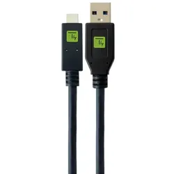 EFB ICOC-MUSB312-CMAM10T USB3.1 Gen.2 Kabel Stecker Typ-A - Stecker USB Typ-C Schwarz 1 m ICOCMUSB312CMAM10T
