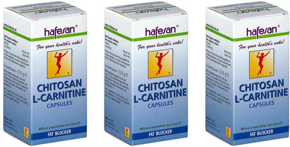 Hafesan Chitosan + L Carnitin Kapseln 3x60stk