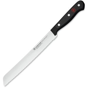 Wüsthof Brotmesser Gourmet 1025045720, 20 cm Edelstahlklinge mit Wellenschliff und Kunststoffgriff