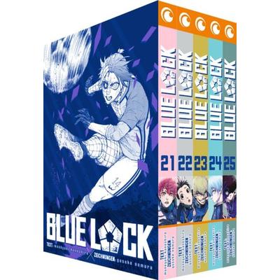 Blue Lock – Band 21-25 im Sammelschuber, Taschenbuch von Muneyuki Kaneshiro, Kazé, 978-2-88951-627-8