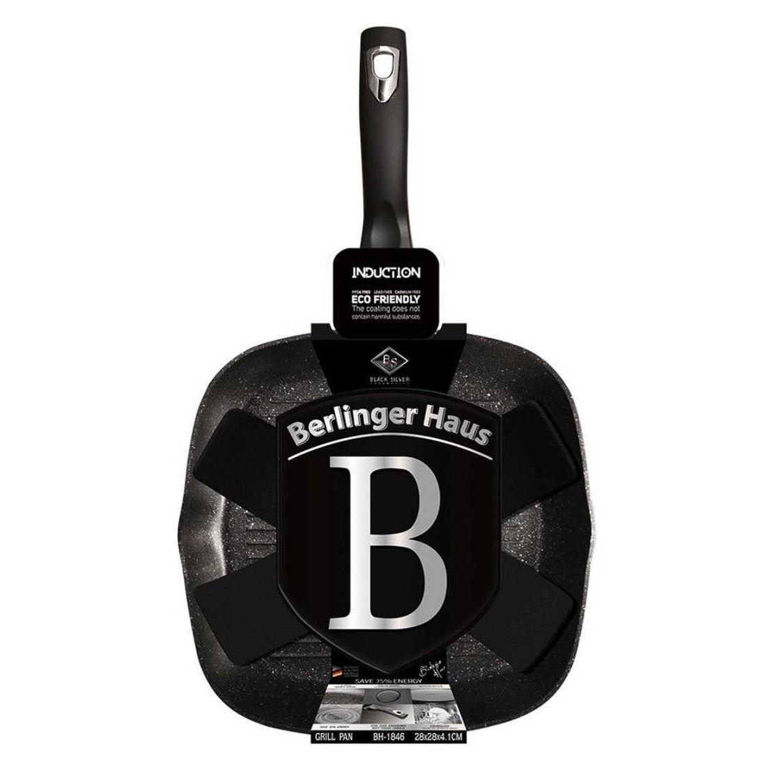 BerlingerHaus Granite pan 28 cm BH-1846 Black Silver (Bratpfanne, Aluminiumguss) (21180435)