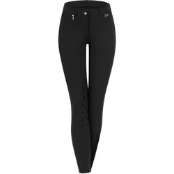 Reithose Damen Knee-Grip Micro Knie Silikon Schwarz / 46