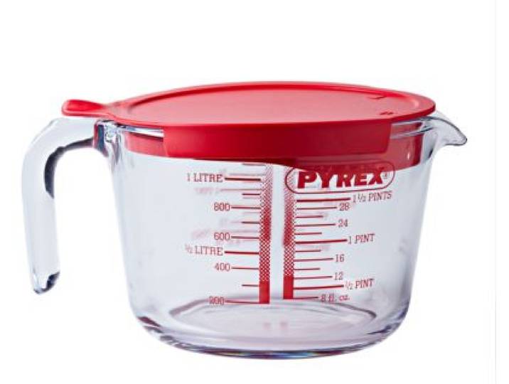 Pyrex - Verre Doseur 1l + Couvercle Classique