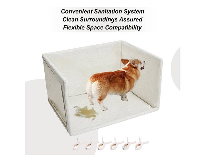 Bac à Pipi pour Chien Portable Détachable Imperméable Entraînement à la Propreté en Plein Air Boîte à Pipi pour Chiot Petit Moyen Grand Chien Maison Appartement