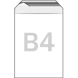 100 Klappenbeutel permanent, PE-Folie, transparent 250 x 350 mm