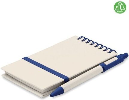 Carnet en Carton de Lait Recyclé MITO SET bleu carton de lait recyclé