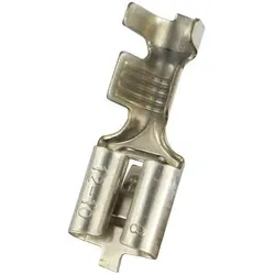 RS PRO Flachsteckhülse, 12 10 AWG, Unisoliert, 6, Elektronikkabel + Stecker, Silber