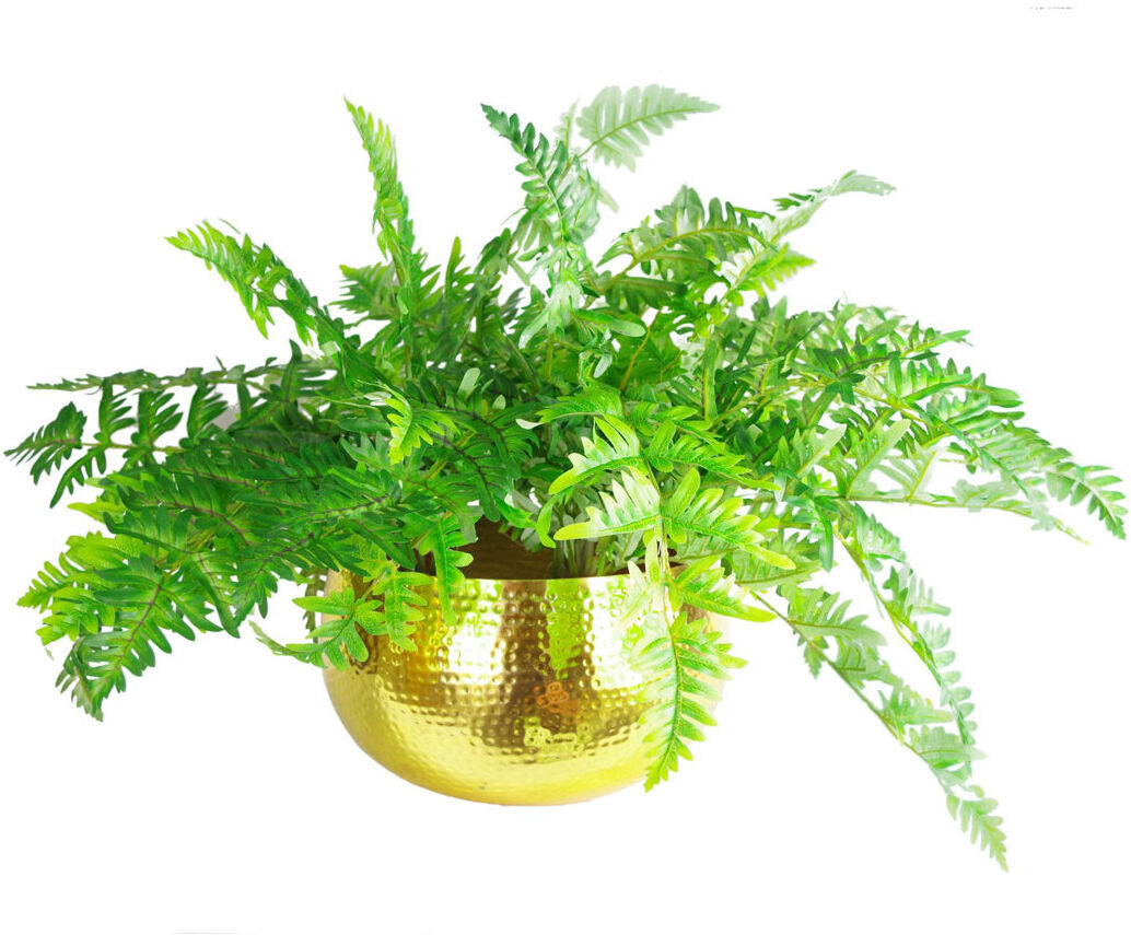 Bloomsbury Market Westlake Handmade Metal Decorative Bowl 1 Gold 20cm H x 30cm W x 30cm D