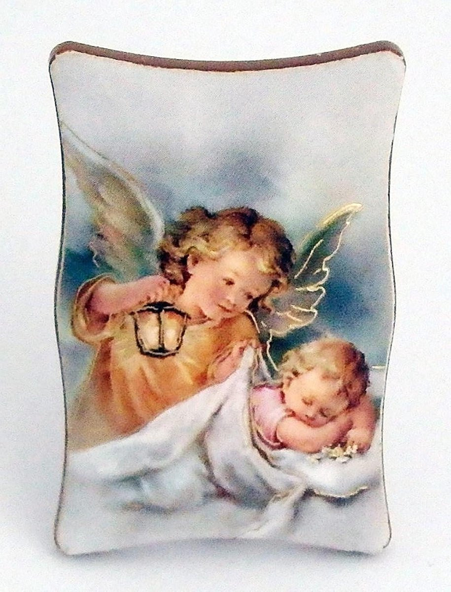 Beschermengel Beeldbordje Engel Decoratie Transparant 45 x 3 cm