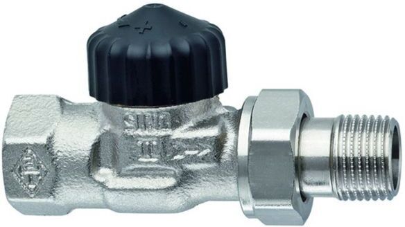 Heimeier Thermostat Ventiluntetreil 220204000 Durchgang 1", Rotguss vernickelt