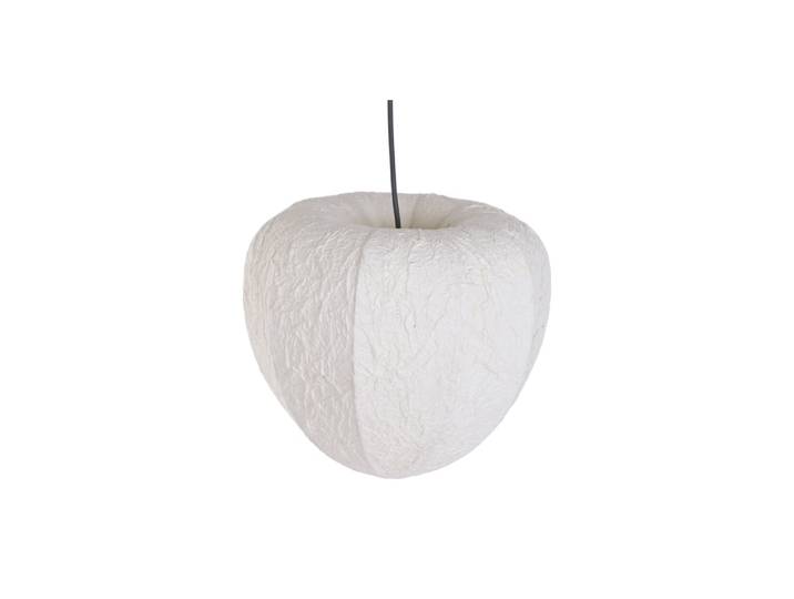 Plafonnier en papier et acier beige 35x35x29 cm