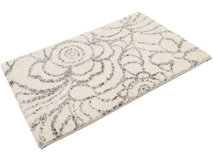Teppich ESPRIT Madison 2.0, ESP-2004 , bunt (weiß, silberfarben), B:57cm H:16mm L:86cm, Polypropylen (PP), Teppiche, Teppich, dichter moderner Kurzflor, Wohnzimmer, Schlafzimmer