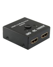 equip Video-Switch Kabel Digital / Display / Video 2 x HDMI 16A 3D 4K Black (332723)