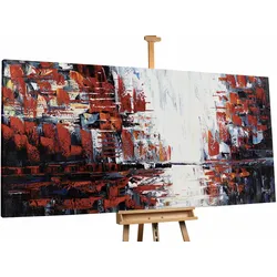 ÖLGEMÄLDE XXL Rot 200/100 cm