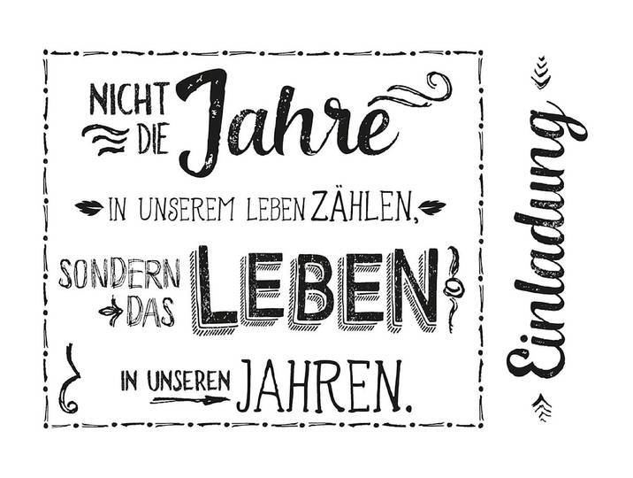 Rayher Stempel Einladung 7 × 10 cm