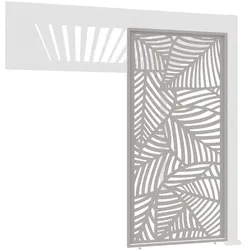 Weide Dekorative Wand Für Pergola Aus Aluminium 3 Maße Ivory Sand1.23 Meter